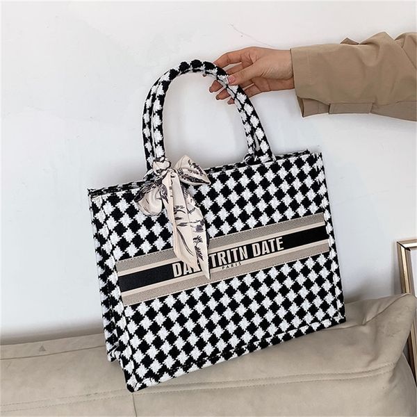 

female chaonizi contrast color large capacity women's tote messenger 50% off factory for sale