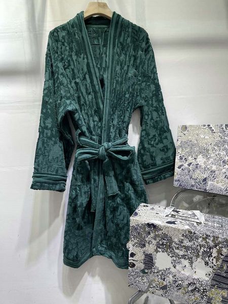 

cotton men women bathrobe sleepwear long robe letter print couples sleeprobe nightgown winter warm pajamas 323