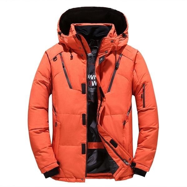 Hohe Qualität 90% Weiße Ente Daunenjacke Männer Mantel Schnee Parkas Männliche Warme Markenkleidung Winter Daunenjacke Oberbekleidung 201128