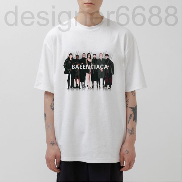 

men's t-shirts designer bale / paris family is like a band, the letters are simple loose, men women wear hemp cotton short sleeve t-shi, White;black