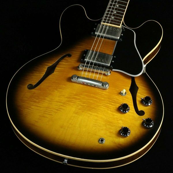 

e s-335 dot vintage sunburst electric guitar