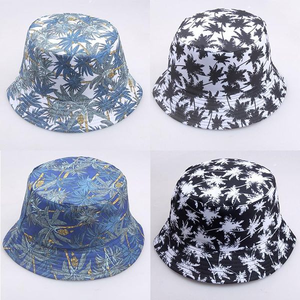 Hüte mit breiter Krempe, Unisex, Fischerhut, Kappe für Jungen/Mädchen, Hawaii, koreanischer Sonnenschutz, Sommer, lässig, Straßenkleidung, Bob, Hiphop, Eimerkappe, breit