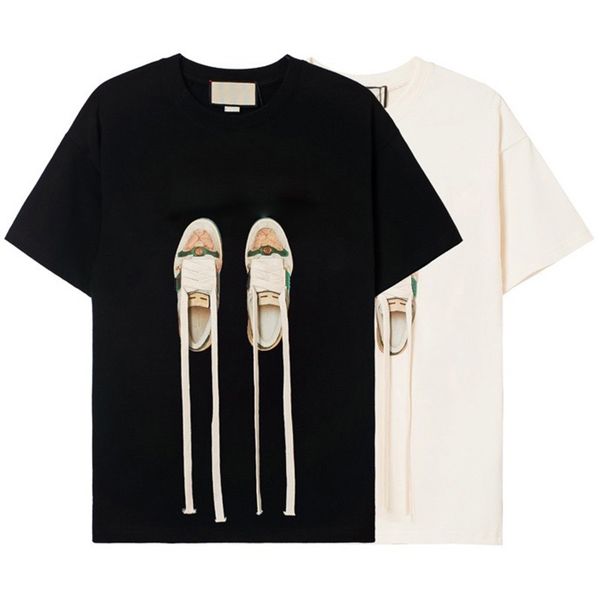 

22ss casual mens tshirts summer letters print tee shirts for men women tees novelty streetwear cotton blend t-shirts fashion clothing, White;black