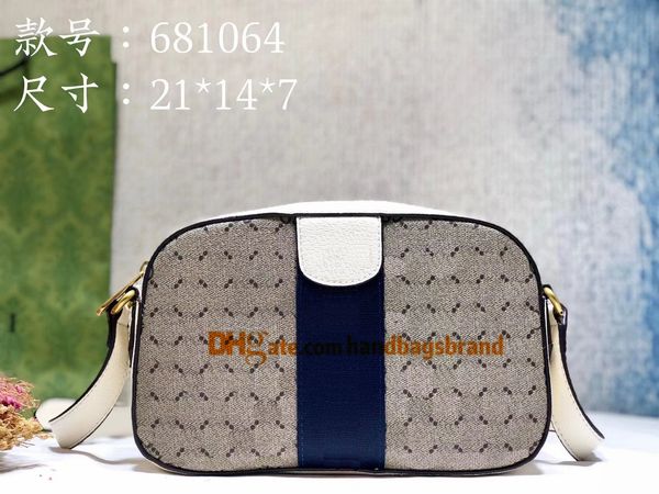 Yeni Luxurys Designers Omuz Çantaları İtalya Ophidia Kamera Çanta Marka Markger Çanta Moda Çantaları Vintage Yüksek Kaliteli Klasik Crossbody Bag Ücretsiz Teslimat 681064