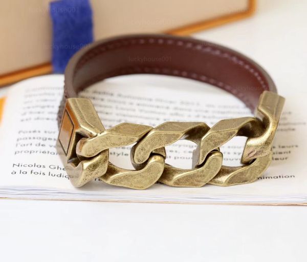 

mens and womens luxury charm bangle stainless steel gold buckle bracelet fashion jewelry hip hop bracelets 2 colors available, Black