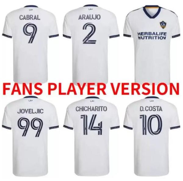 

mls 2022 2023 los angeles la galaxy soccer jerseys chicharito dejan joveljic efrain alvarez marky delgado kevin cabral 22 23 kljestan home, Black;yellow