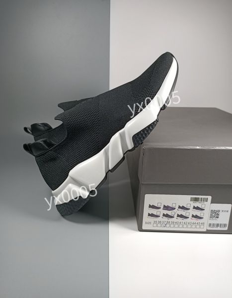 

designer casual shoes platform black men woman trainer runner sneaker sock shoe master embossed lady womens speeds booties paris ly220117