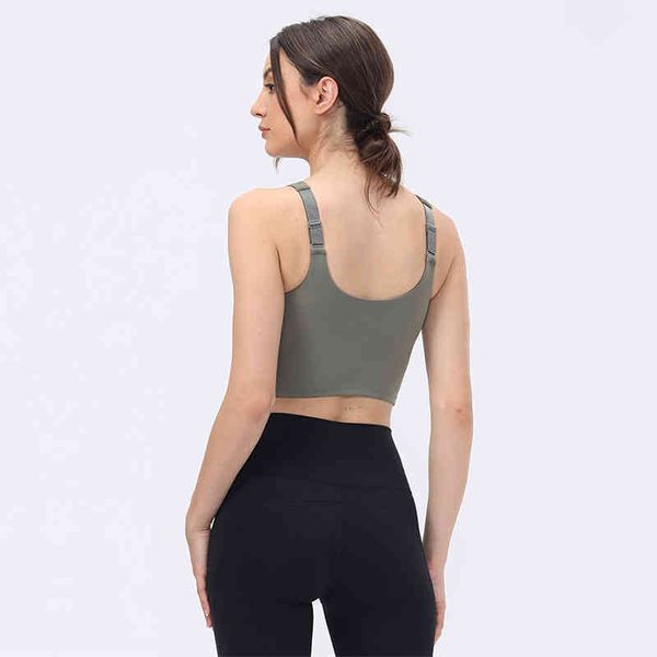 

women's two piece pants 2022 spring and summer yoga vest moisture absorption sweat wicking adjustable back button sports underwear runn, White