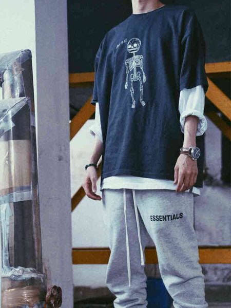 

t-shirt little monster gallerydepts rose skull angel little bone man wash old high street short sleeve o4o2, White