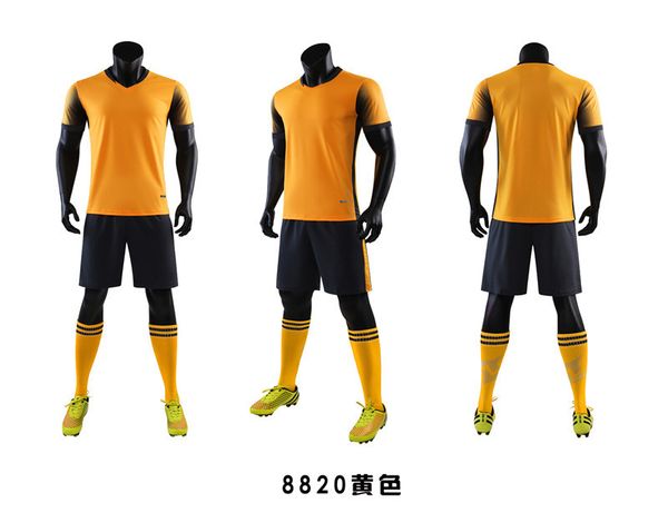 

s007 soccer jersey sport wears athletic outdoor apparel college, Black;yellow