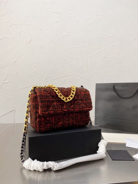 

messenger bag luxury designer woolen one shoulder ladies bag