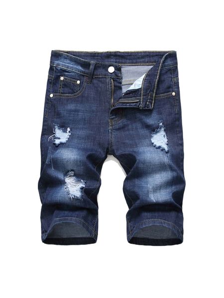 

men ripped denim shorts m8da#, White;black