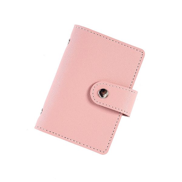 

2022 creative leather card holder multi-card position pu bank card storage bag, Brown;gray