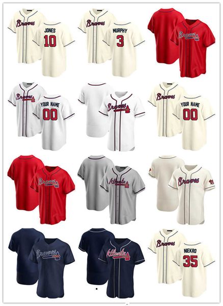 

2022 custom jersey mens women youth''atlanta''braves''73 huascar ynoa 18 ryan klesko 32 derek lowe 36 ian ande, Blue;black