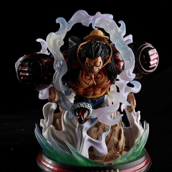 

huiya01 new amine one piece monkey d luffy fourthtied man gk statue pvc action figure collectible model toy gift q0722