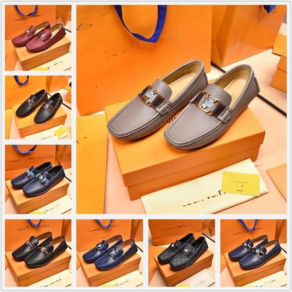 

aa designer luxury loafers shoe men 2022 new classic comfy man flat moccasin fashion shoes mens slip on loafer for men big size 37-46 11, Black