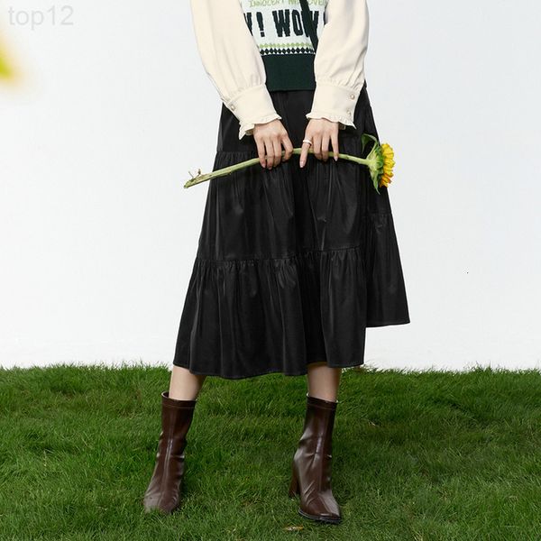 

designer sfl skirt women's 2022 early spring new fashion temperament black a-line 3cc240041 2022, White