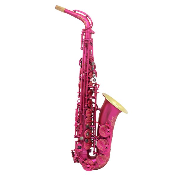 

high cost effective matte pink color alto saxophone