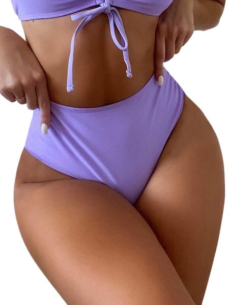

plain high waisted bikini bottom x3cp#, White;black