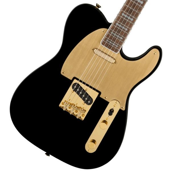 

electric guitar 40th anniversary tele gold edition gold anodized pickguard black