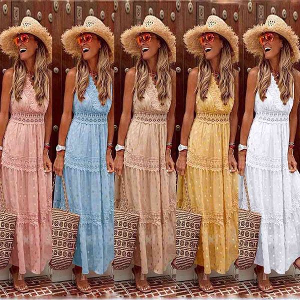

evening dresses summer dress women's v-neck lace long skirt, Black;red