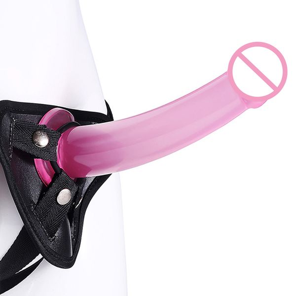 Jogo adulto sexy Brinquedo Strap On Realista Dildo Pants Para Mulheres Homens Casais Calcinhas Strapon Silicone Plug Anal Consolador Gay