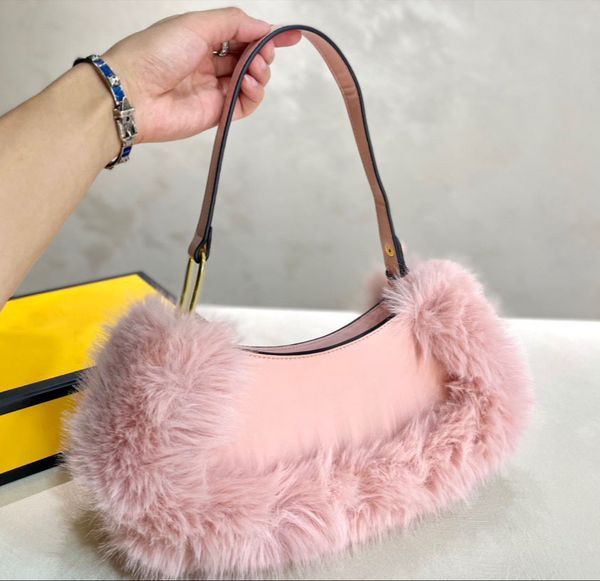 

womens handbags underarm shoulder bags designer bags fluffy fashion baguettes lady wallets