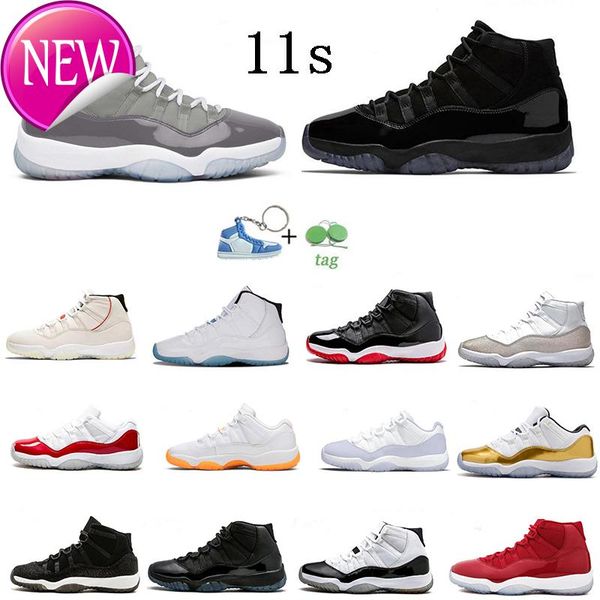 

jumpman 11 11s mens basketball shoes cool grey cap and gown gym red win like 96 legend blue space jam unc university blue pure violet men d