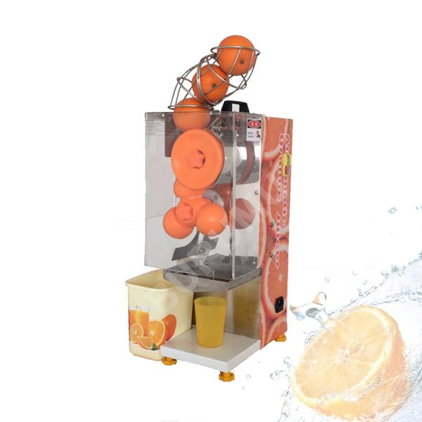 Alta eficiência Automático Aço inoxidável Orange Squeezer Squeezer Máquina de extrusão de limão elétrico fresco Extrator de suco de laranja