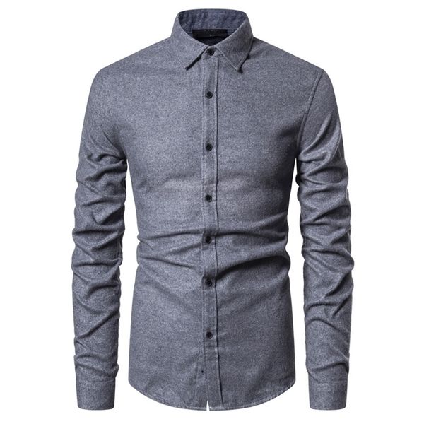 

new spring thick social shirt men cotton mens dress shirts slim fit casual men shirt long sleeve soild shirt, White;black