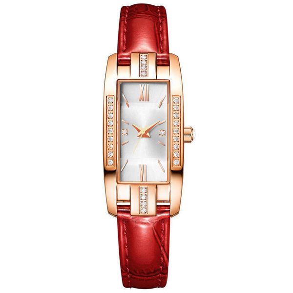 

fashion designers new wristwatches ladies watch light luxury diamond retro live gift student small green watch niche women simple fashionabl, Slivery;brown