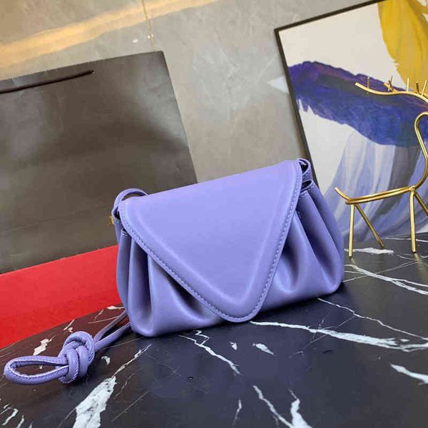 

luxury fashion brand designer style pleated women crossbody bag ladies cowhide leather handbag220506