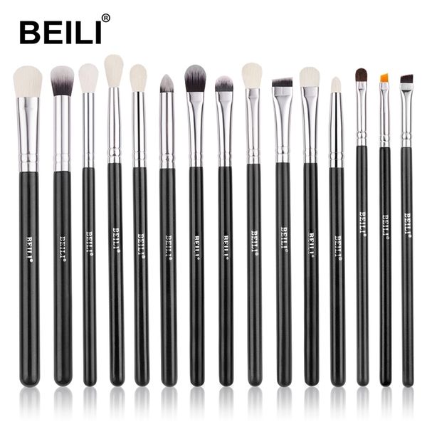 

beili black 10-19pcs makeup brushes natural hair eyeshadow blending eyeliner makeup brush set shader eyebrow brochas maquillaje 220616