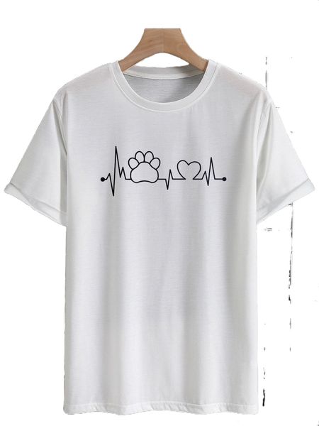 

men heart and cartoon graphic tee t6do#, White;black