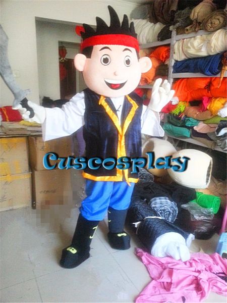 Mascot boneca traje jake pirata cartoon mascote traje christmas carvinal festa de halloween fantasia vestido adulto para publicidade evento