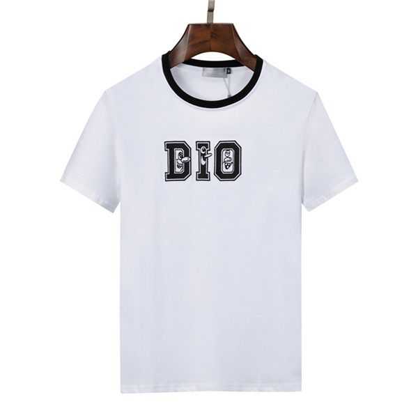 

t-shirt men's designer 2022 summer men's and women's cotton t shirts loose couples french simple letters hip hop short sleeve, White;black