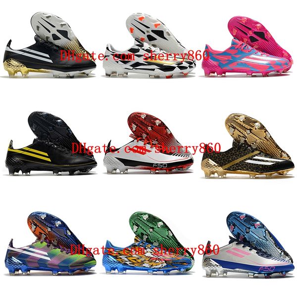 

2022 mens soccer shoes f50 ghosted adizero ht fg cleats football boots size 39-45