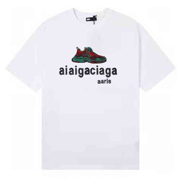 

men's t-shirts summer home b color daddy shoes pattern t-shirt for men and women, White;black