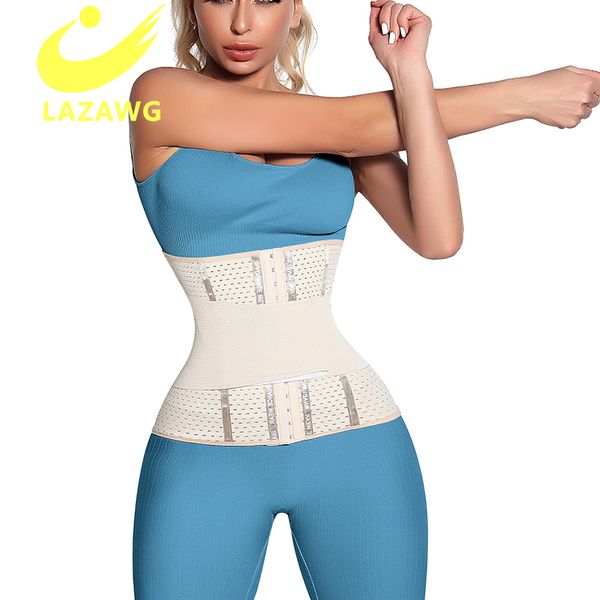 

lazawg waist trainer neoprene sweat shapewear body shaper women slimming sheath belly fitness workout trimmer belt corset 220817