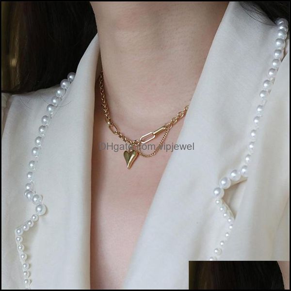 

pendant necklaces pendants jewelry titanium steel plated with k gold peach heart necklace for women love dhq5f, Silver