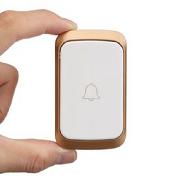 

360m remote waterproof led wireless doorbell 36 ringtone emergency chime us plugeu pluguk plug - black us plug