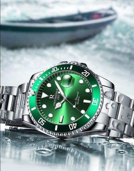 

2022 new automatic mechanical men's watch, Slivery;brown