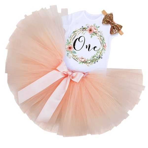 

one year baby girl dress birthday 1 baptism tutu dresses princess toddler party outfits costume summer kids clothes 220426, Red;yellow