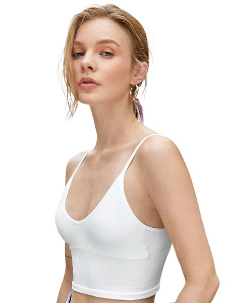 

luvlette seamless longline bralette f7v4#, Black;red