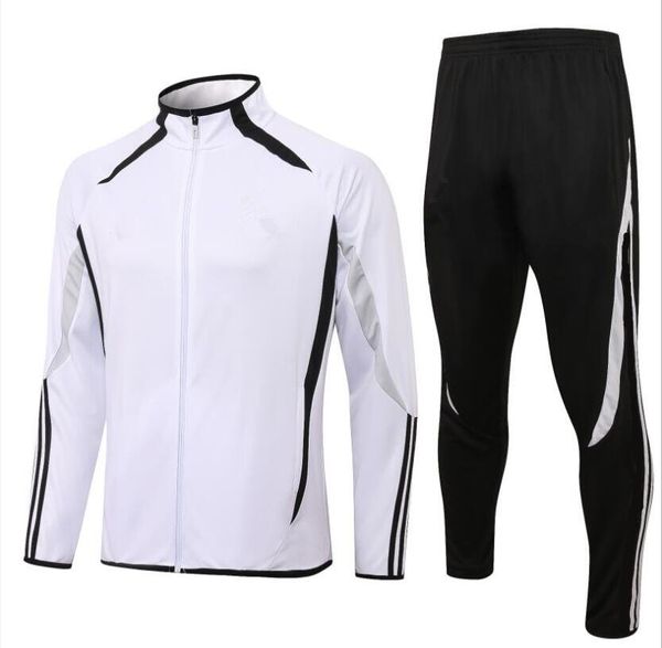 

21 22 tracksuit jacket sret 2021 camavinga soccer jersey modric benzema bale full zip football jogging training suit, Black