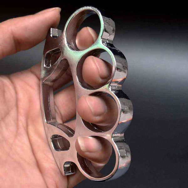 

head alloy thickened round iron hand clasp boxing finger tiger set four legal martial arts edc ing brace ring 4mmq