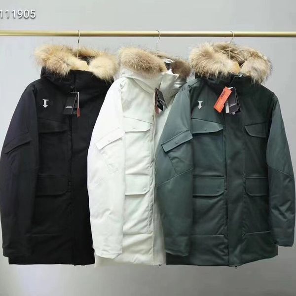 

men fashion winter jacket comfortable soft down jackets 90% goose casual designer mens slim fit coat clothing 123, Black