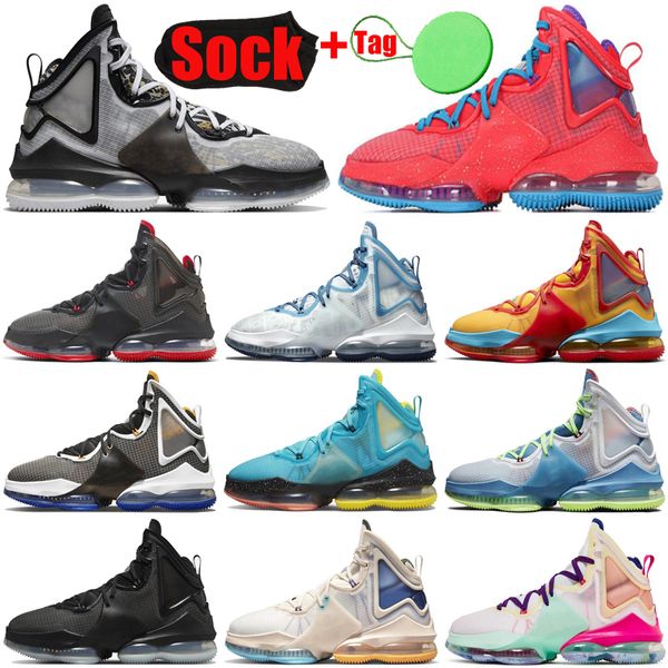 

designer lebrons 19 basketball shoes men trainers christmas tropical sneakers