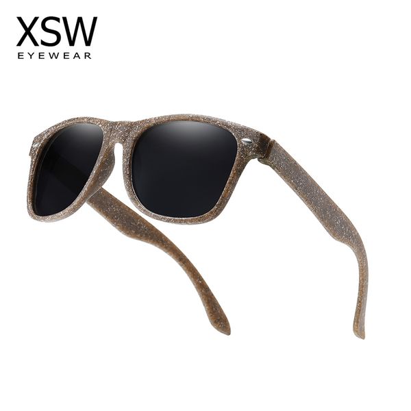 

xsw wood men sunglasses polarized uv400 coffee material wooden sun glasses for women blue green lens handmade fashion brand cool 220506, White;black