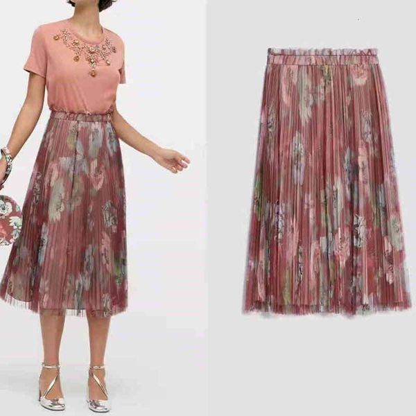 

skirts m c's spring and summer tulle color matching pleated skirt, Black